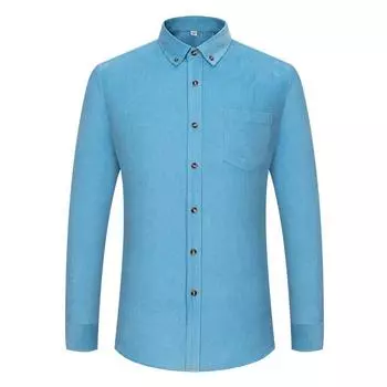 Вельветовая зимняя рубашка из 100% хлопка для мужчин, теплая, с длинными рукавами, стандартная посадка, легкая в уходе, удобная мужская офисная уличная одежда, однотонная 39