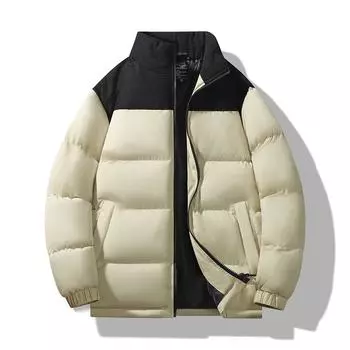 Вельветовое парное хлопковое пальто мужское осенне-зимнее пальто утолщенное хлопковое пальто S слоновая кость