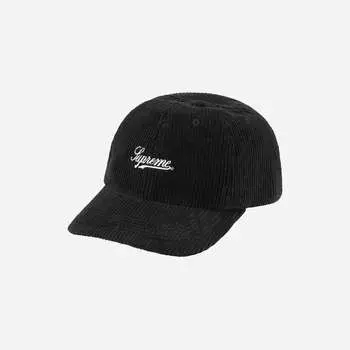 Вельветовые кроссовки Supreme Script с 6 панелями, черные 22FW -