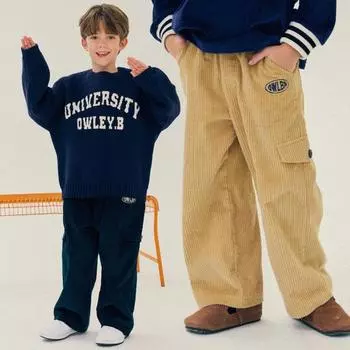 Вельветовые широкие зимние брюки Olivan, 2 цвета Teal/110