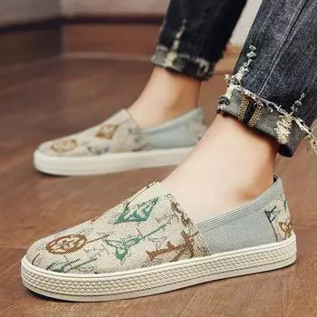 Вельветовые туфли для доски, мужская повседневная обувь, весенние и осенние мужские модные дышащие мокасины, мужская обувь 39