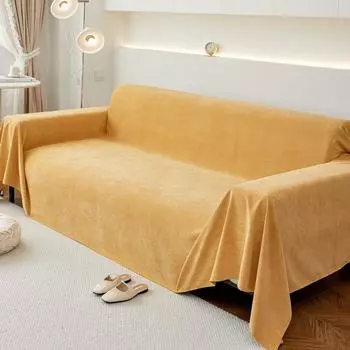 Вельветовый водонепроницаемый чехол для дивана, полотенце, универсальный нескользящий чехол для дивана на четыре сезона, ткань с защитой от царапин, пылезащитный чехол 180*130cm