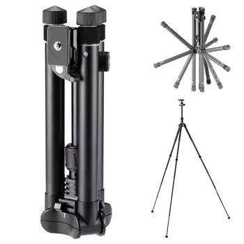Velbon Small travel tripod AZ Overall 146cm Reduction Aluminum legs Ultra lock mechanism Head included Quick shoe mechanism Reversible storage Compact
