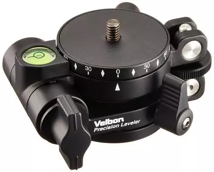 Velbon Tripod Accessory Precision Leveler Leveling Unit Panorama Head Bottom Diameter 53mm Made of Magnesium 408464 &