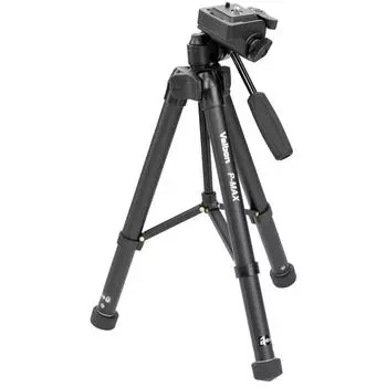 Velbon Tripod Ultra Lock 5 Tier Small Head with Quick Shoe Compatible Aluminum 404404 P-MAX 3-Way
