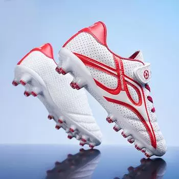 Velcro children s football shoes spiked broken nails boys shoes girls shoes elementary school students game training sports shoes 28