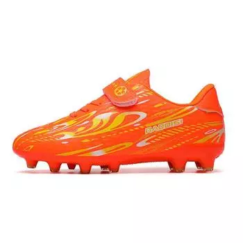 Velcro children s football shoes tf broken nails artificial turf AG nails leather feet boys and girls kindergarten training shoes 28