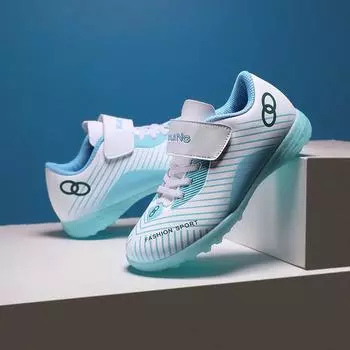 Футбольные бутсы на липучке tf сломанные ногти искусственный газон кожаные ноги мальчики и девочки подростки ученики начальной школы тренировочная обувь 29