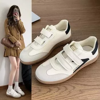 Velcro Forrest Gump Shoes Women s Autumn Board Shoes Casual De Training White Shoes 36 белый