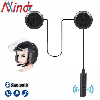 Velev Мотоцикл Bluetooth 5.0 стереогарнитура мото универсальные наушники для шлема беспроводные звонки с громкой связью 250mHA