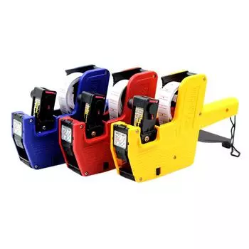 Великобритания, 8-значный пистолет для ценников, 1 линейная этикетка, пластиковый пистолет с цифровыми метками, 1 чернила для офиса