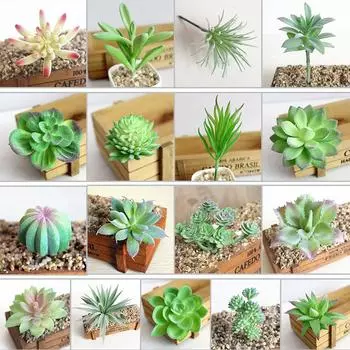 Великобритания Искусственный цветок Суккулентное растение Поддельный маленький яркий лотос Домашний сад Поставка Green Givalen