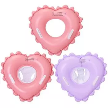 Великобритания * Кольцо для детского плавания в форме сердца, герметичное кольцо для плавания для малышей для пляжа, Пенсильвания 1 to 4 years old розовый