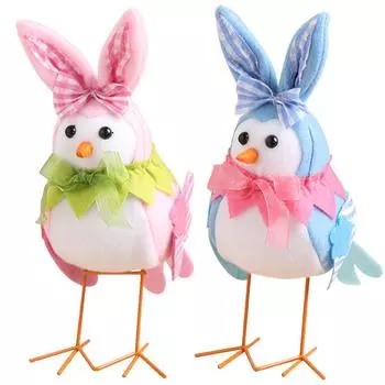Великобритания Пасхальная игрушка-птица Kawaii Мягкая имитация игрушек-птиц Креативные подарки для мальчиков и девочек розовый