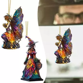 Великолепная подвеска-ведьма, украшение автомобиля ручной работы, длительный срок службы, легко повесить автомобильную подвеску для A