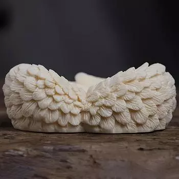 Великолепно выполненные крылья ангела из слоновой кости - кокосового дерева, украшения для рабочего стола и автомобиля, идеально подходят как для дома, так и для офиса. 1 angel wing