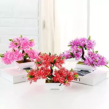 Великолепное искусственное растение, привлекательные 5 цветов, не выцветают