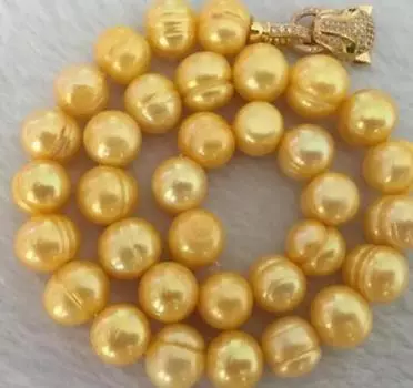 Великолепное ожерелье из жемчуга Южного моря в стиле барокко толщиной 9-10 мм, 18 дюймов