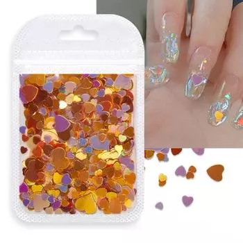 Великолепное украшение для ногтей, мини-привлекательный блестящий визуальный эффект C