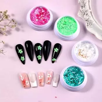 Великолепное украшение в виде лепестков для ногтей, яркий цвет, длительное шоу, уникальное очарование H