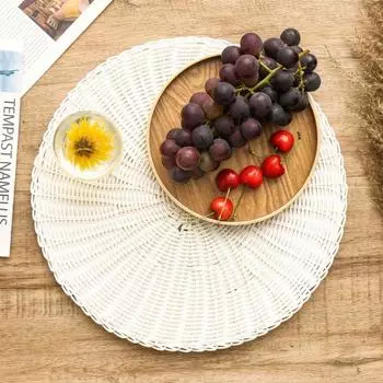 Великолепное универсальное тонкое мастерство, легкая подкладка для стола, коврик для чашки, кухонное украшение для подставки под чашку в общежитии белый