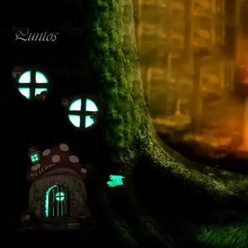 Великолепное устойчивое к погодным условиям экологически чистое миниатюрное сказочное окно, светящаяся дверь в виде гнома, украшение для сада мини-феи, аксессуары для дома разноцветный