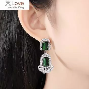 Великолепные блестящие серьги-подвески из кристаллов для женщин, роскошные темпераментные женские аксессуары для вечеринок, модные изящные дизайнерские украшения