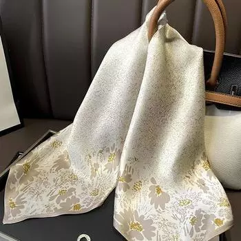 Великолепные бусины, шарф с круглым кольцом, женские аксессуары для шарфов, ожерелье, этнический шарф One Size белый