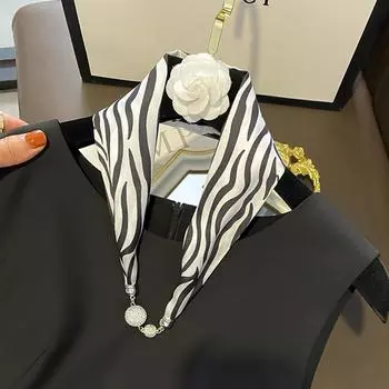 Великолепные бусины, шарф с круглым кольцом, женские аксессуары для шарфов, ожерелье, этнический шарф One Size белый