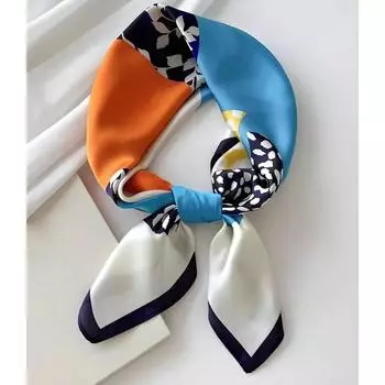 Великолепные бусины, шарф с круглым кольцом, женские аксессуары для шарфов, ожерелье, этнический шарф One Size синий