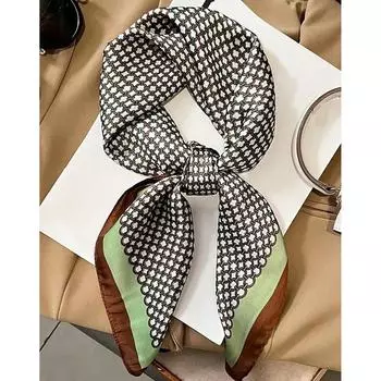 Великолепные бусины, шарф с круглым кольцом, женские аксессуары для шарфов, ожерелье, этнический шарф One Size коричневый