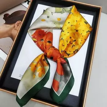 Великолепные бусины, шарф с круглым кольцом, женские аксессуары для шарфов, ожерелье, этнический шарф One Size жёлтый