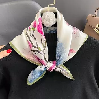 Великолепные бусины, шарф с круглым кольцом, женские аксессуары для шарфов, ожерелье, этнический шарф One Size белый