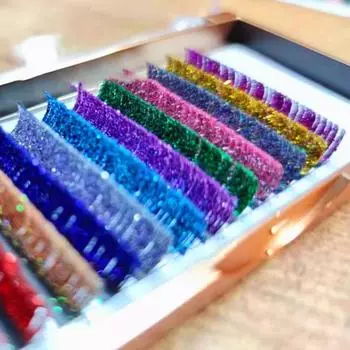 Великолепные ресницы с 3D-эффектом, сочетание цветов, очаровательные