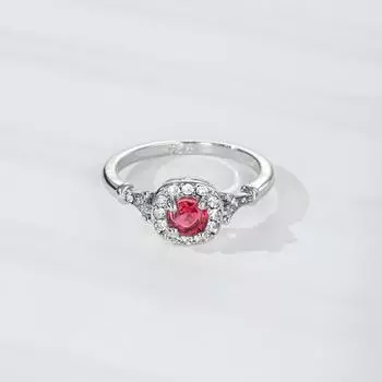 Великолепные серебряные кольца 925 пробы с красным рубином, квадратным кристаллом и кубическим цирконием, женские свадебные кольца с ограненным драгоценным камнем Cz, оптовая продажа