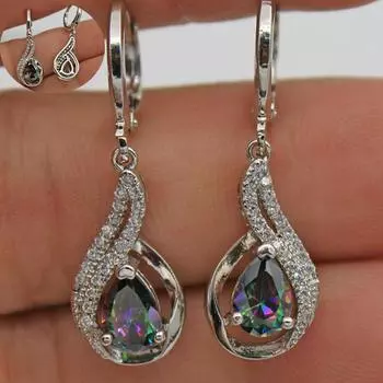 Великолепные свадебные серьги, модные изящные серьги, стильные серьги 3.6cm