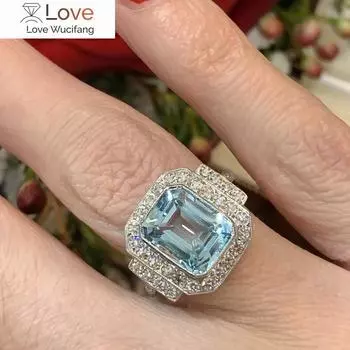 Великолепные вечерние кольца для женщин, роскошные модные женские аксессуары, благородные женские изысканные ювелирные изделия, нежный подарок на годовщину 6