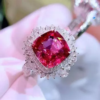 Великолепные женские кольца с блестящим покрытием из кубического циркония, свадебные аксессуары для помолвки, модные ювелирные изделия 9