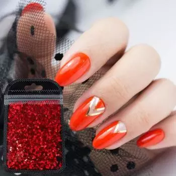 Великолепный цвет ногтей, блестящие хлопья для ногтей, яркие аксессуары, неувядаемые #01