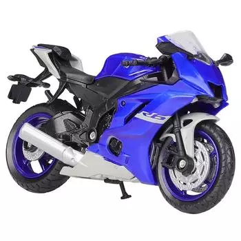 Велли 1:18-масштабный Yamaha 2020 YZF R6, литой автомобиль, коллекционные модели мотоциклов для хобби, игрушки 1/18-11.4x6.6x4.6cm