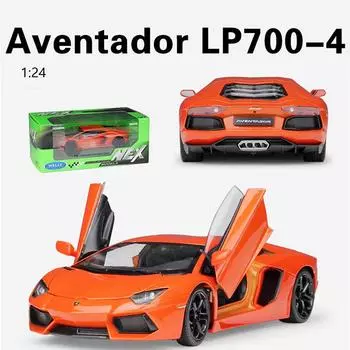ВЕЛЛИ 1:24 Lamborghini Aventador LP700-4 модель автомобиля из сплава, литая под давлением металлическая игрушечная машина, модель автомобиля, коллекция высокой имитации, детские подарки 1;24-size:18*8*5cm