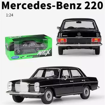 Велли 1:24 масштаба Mercedes-Benz 220, модель автомобиля из сплава, литье под давлением, металлические игрушечные автомобили, модель автомобиля, высокая имитация, коллекция, детские подарки 1:24-size:19.7*7.3*6cm