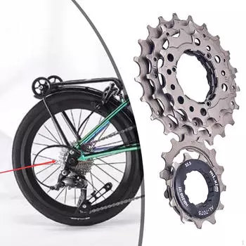 Велосипед 5-скоростная кассета 11-13-15-18-21T Велосипедный маховик Универсальные шоссейные велосипеды чёрный