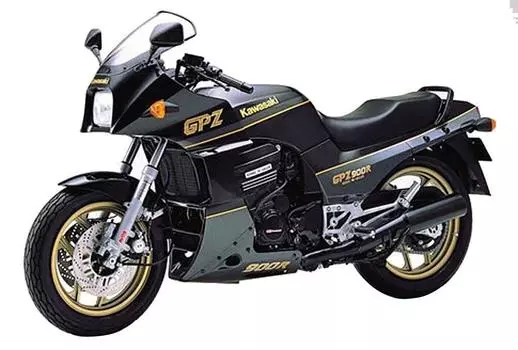 Велосипед Aoshima Bunka Kyozaisha Kawasaki GPZ900R Ninja A6, экспортная спецификация 1/12 № 08