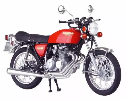 Велосипед Aoshima Bunka Kyozaisha серии Honda CB400 FOUR, пластиковая модель 1/12 № 15 чёрный
