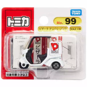 Велосипед для доставки пиццы TAKARA TOMY Tomica No.99 (Блистерная упаковка) Мини-машинка для детей от 3 лет
