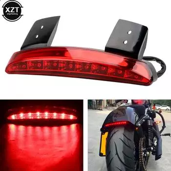 Велосипед Мотоцикл Фары Задний Край Крыла Красный Светодиод Тормозной Задний Фонарь Мотоцикл Для Harley Touring Sportster XL 883 1200 Cafe Racer красный