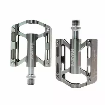 Велосипед OSC Cross Bike Ультралегкий алюминиевый кроссовый велосипед MTB Flat Set из 2 педалей, сплав, противоскользящие, педали, прочные, серебряный