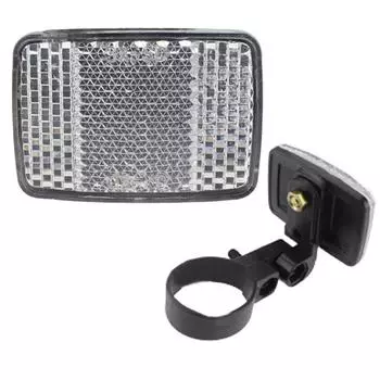 Велосипед Руль Руль Отражатель Светоотражающий Передний Задний Предупреждающий свет Защитные линзы белый