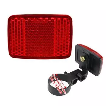 Велосипед Руль Руль Отражатель Светоотражающий Передний Задний Предупреждающий свет Защитные линзы красный